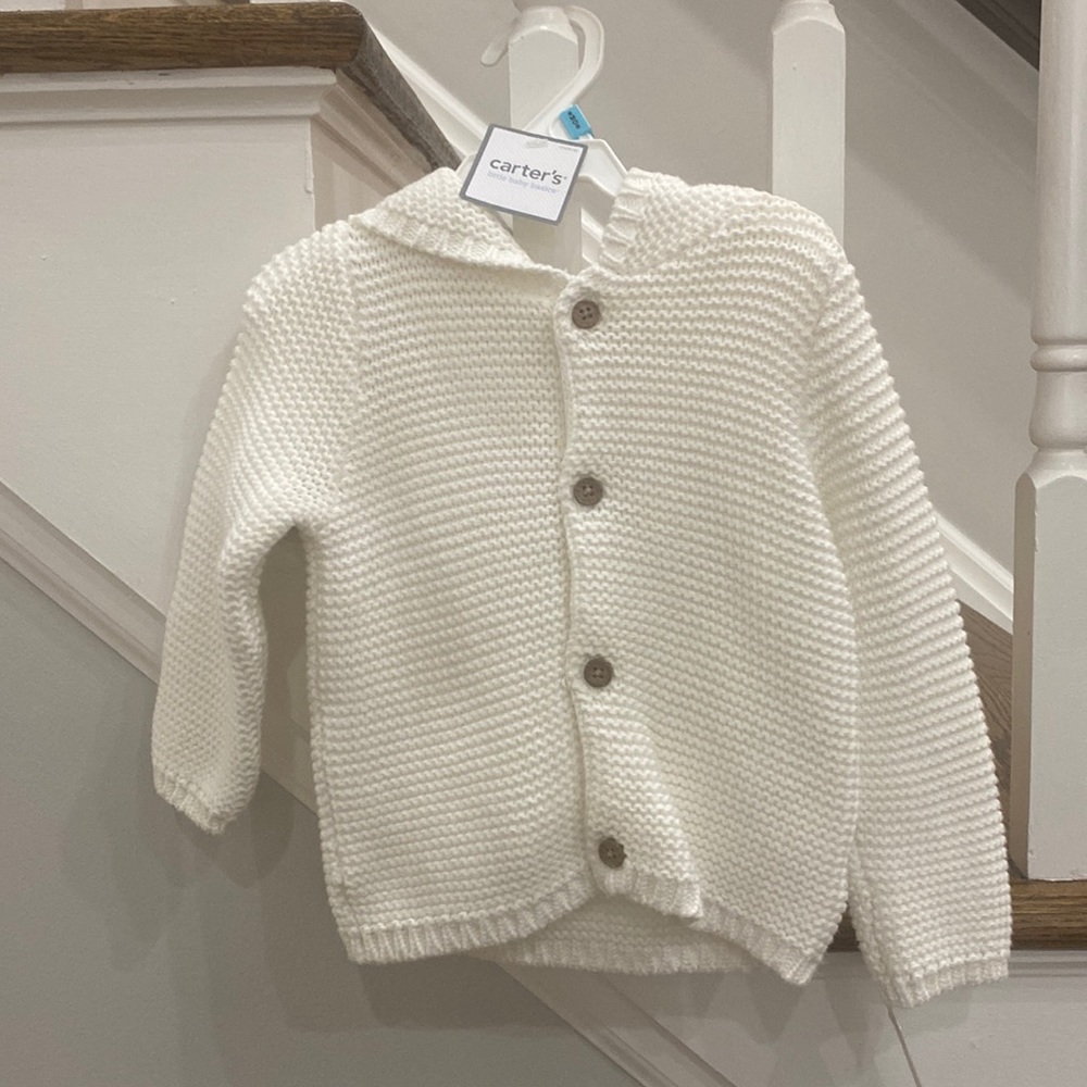 Brand New 6 month old - little baby basics button sweater